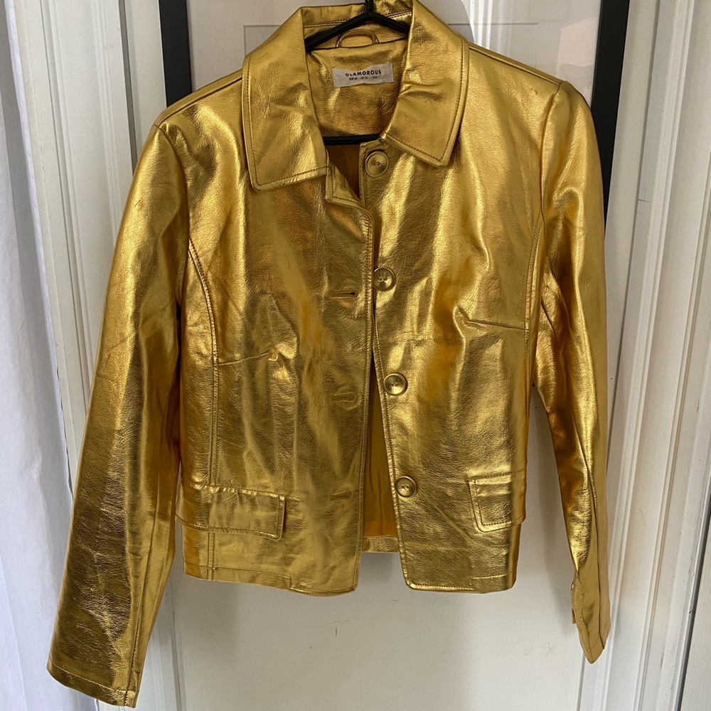 Fab Gold moto jacket